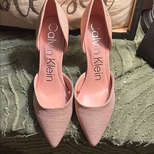 Calvin Klein Women's Pink D'Orsay Heels